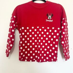 Disney Parks Disneyland Red Minnie Mouse Youth medium Spirit